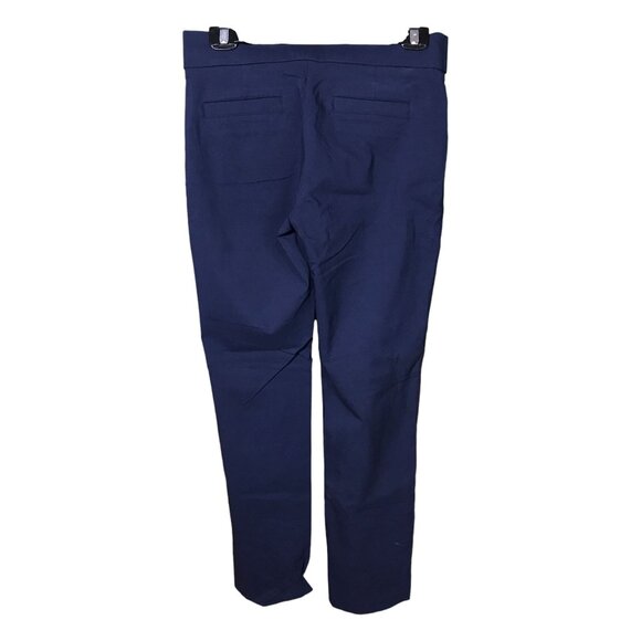 Liz Claiborne Career Navy Blue Elastic Waist Women Pants 4 - Picture 2 of 3